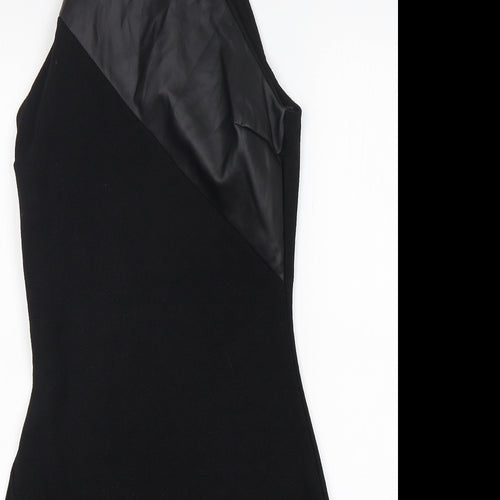 River Island Womens Black  Polyester Mini  Size 10  Round Neck
