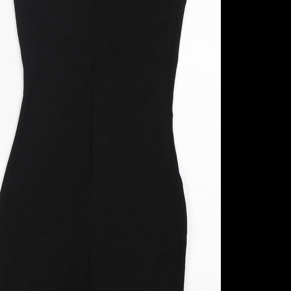 River Island Womens Black  Polyester Mini  Size 10  Round Neck