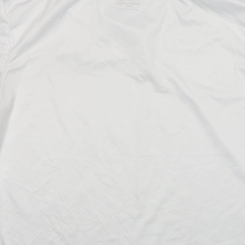 Slazenger  Mens White  Polyester Basic Polo Size M Collared