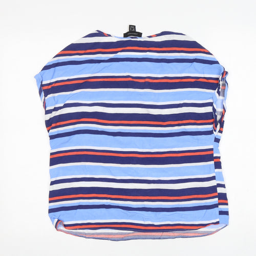 Atmosphere  Womens Multicoloured Striped  Basic Blouse Size 14 Round Neck