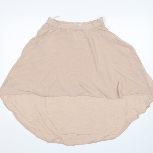 New Look Womens Beige  Viscose A-Line Skirt Size 10