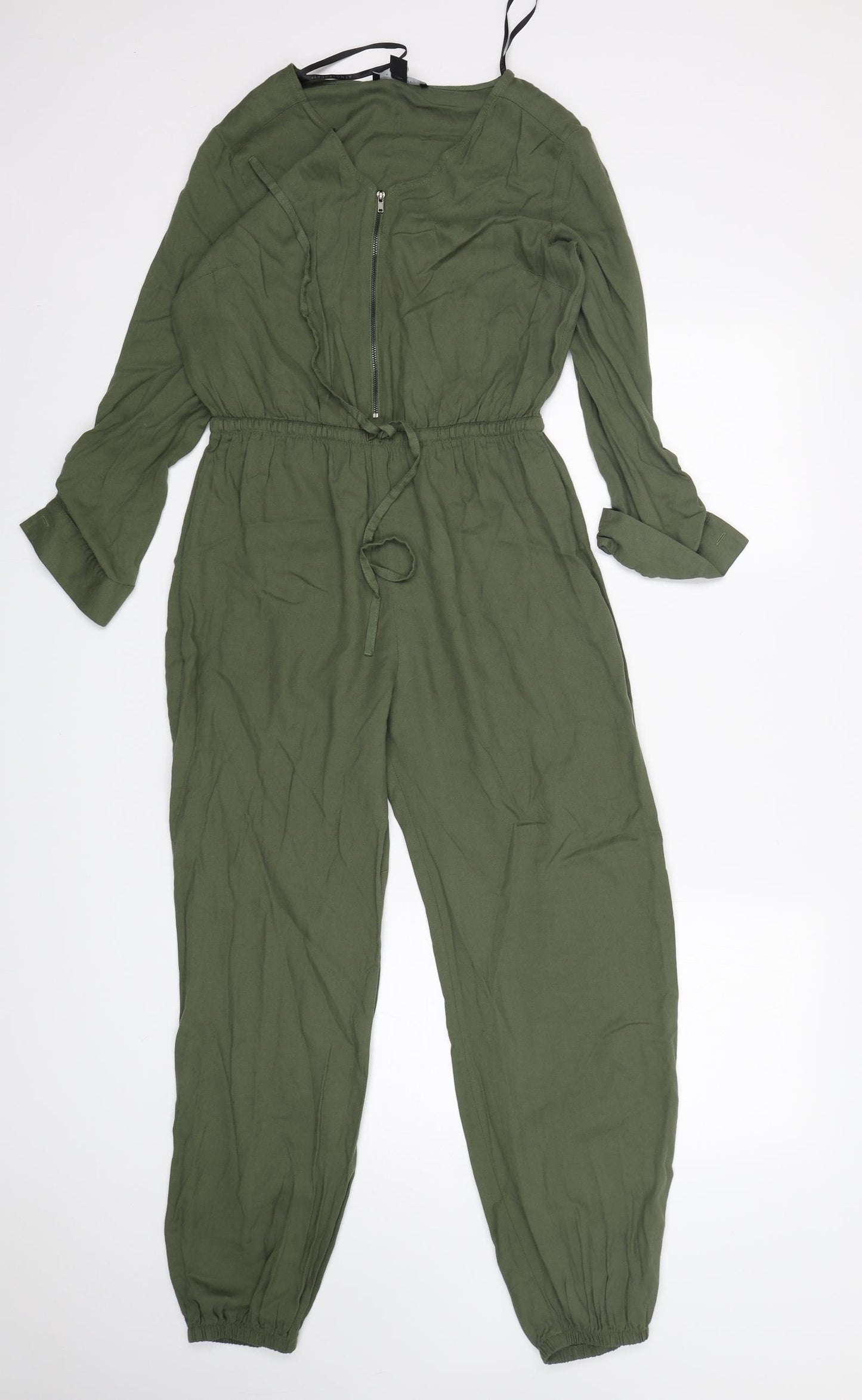 Atmosphere  Womens Green  Viscose Jumpsuit One-Piece Size 10 L26 in