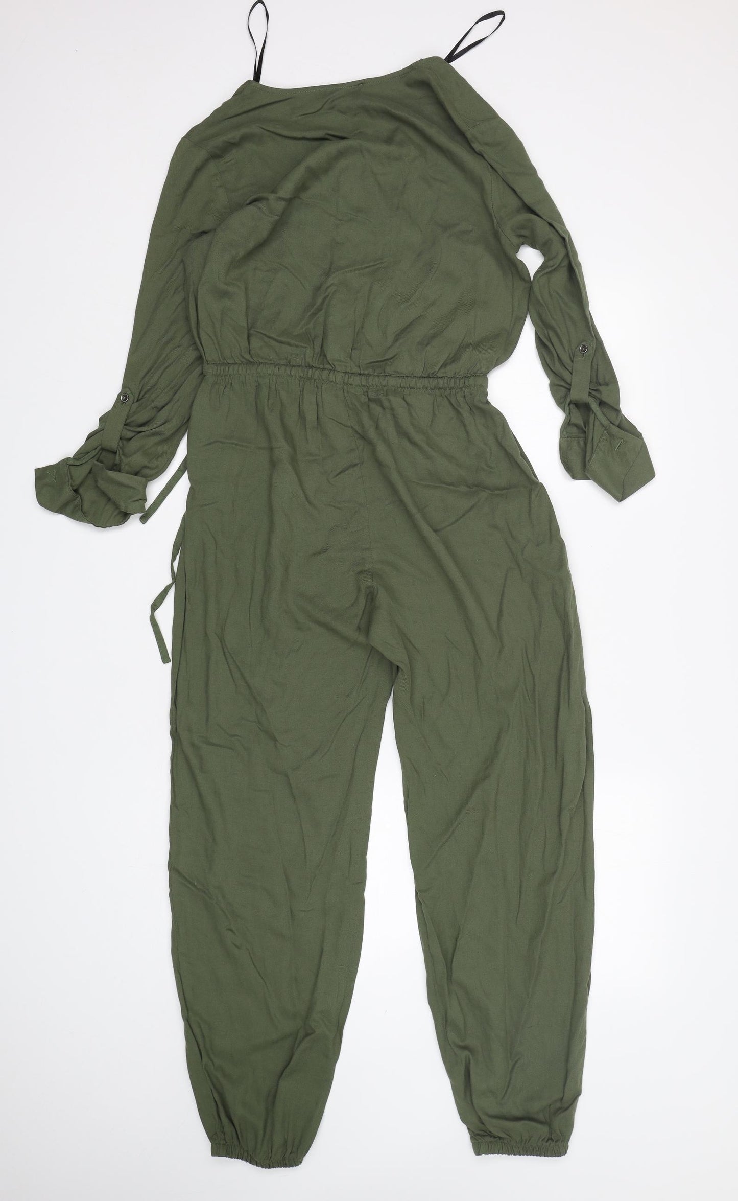 Atmosphere  Womens Green  Viscose Jumpsuit One-Piece Size 10 L26 in