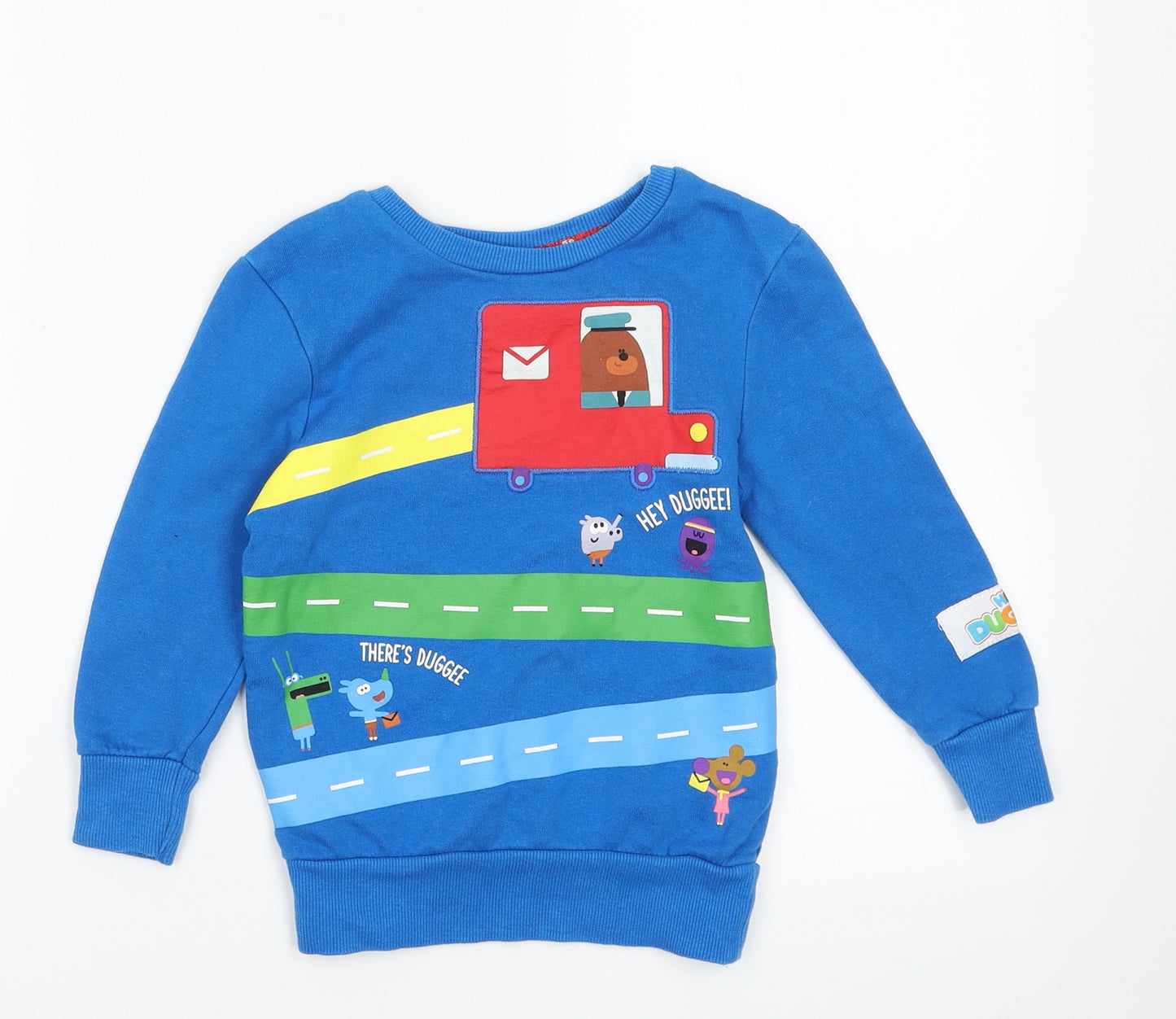 George Boys Blue  Cotton Pullover Sweatshirt Size 2-3 Years  Pullover - duggie