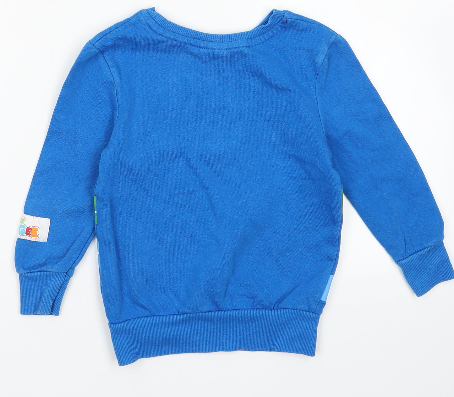 George Boys Blue  Cotton Pullover Sweatshirt Size 2-3 Years  Pullover - duggie