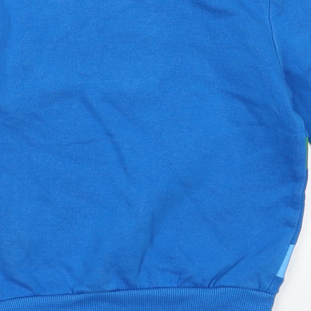 George Boys Blue  Cotton Pullover Sweatshirt Size 2-3 Years  Pullover - duggie