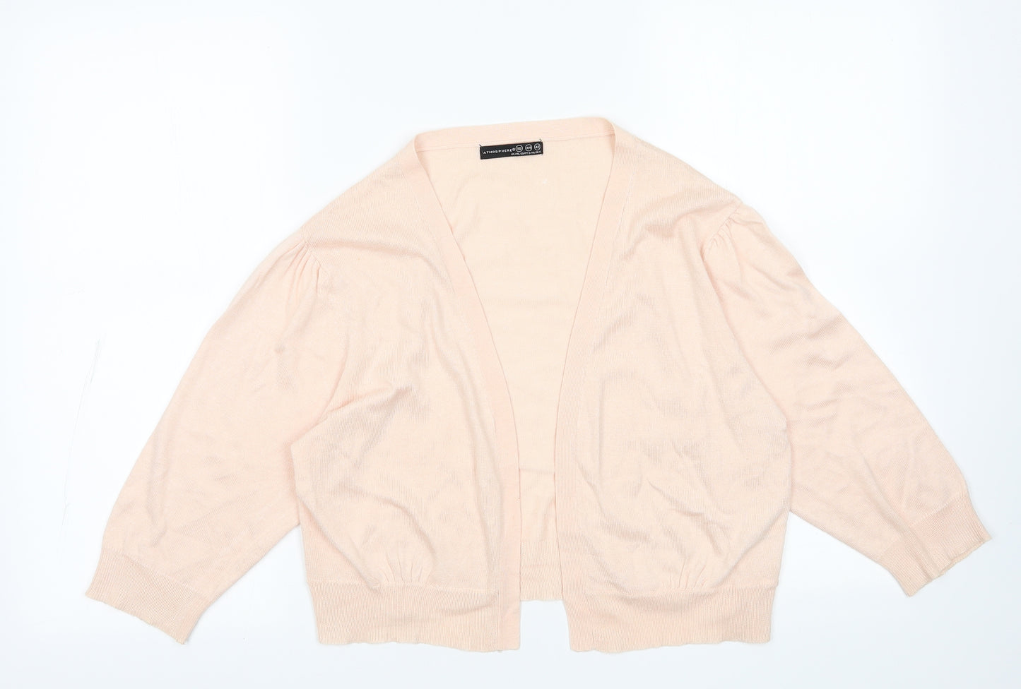 Primark Womens Pink V-Neck  Polyester Cardigan Jumper Size 16