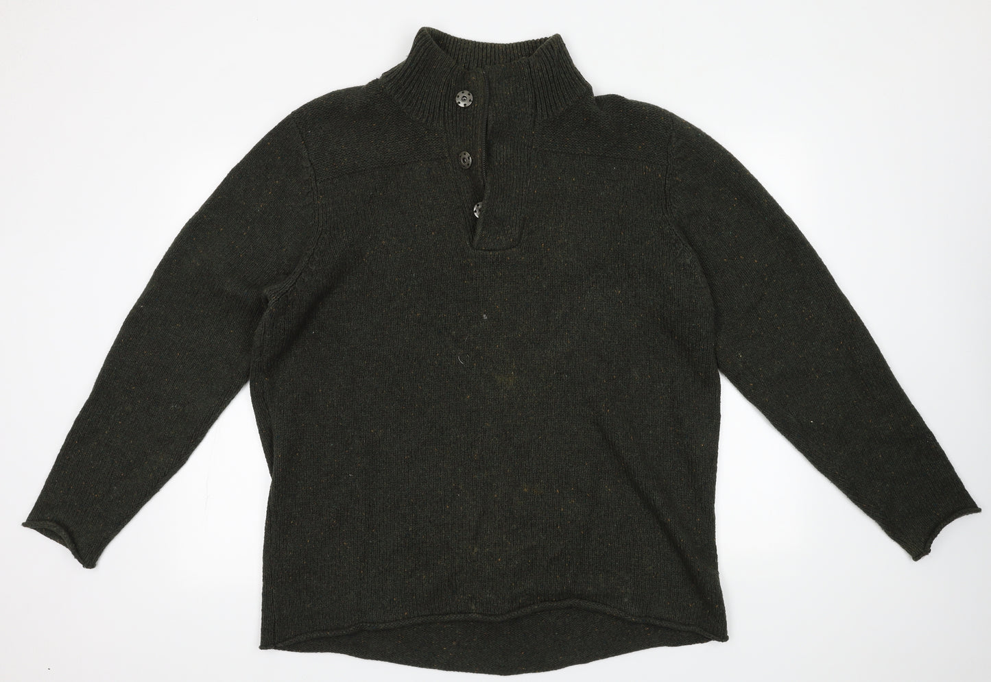 Debenhams Mens Green  Cotton Pullover Sweatshirt Size XL