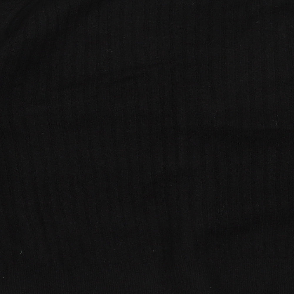 H&M Womens Black V-Neck  Polyester Cardigan Jumper Size L