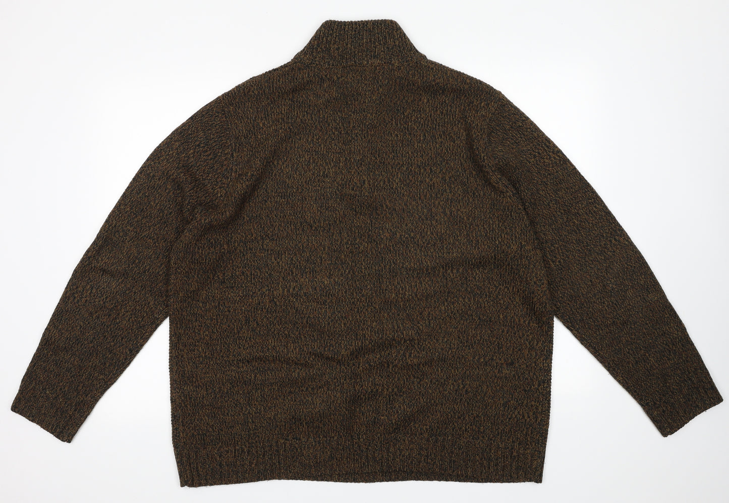George Mens Brown  Acrylic Pullover Sweatshirt Size XL