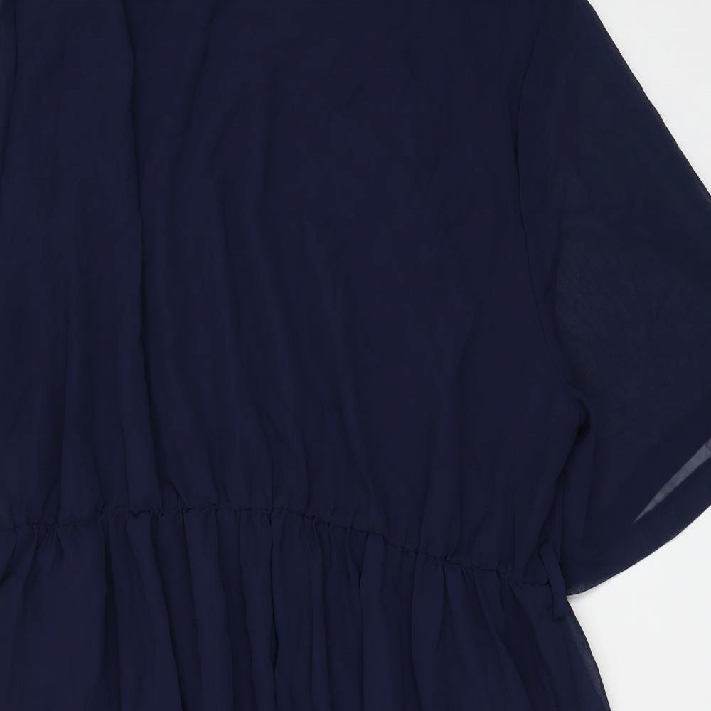 SheIn Womens Blue  Polyester A-Line  Size XL  Crew Neck Pullover - 5XL