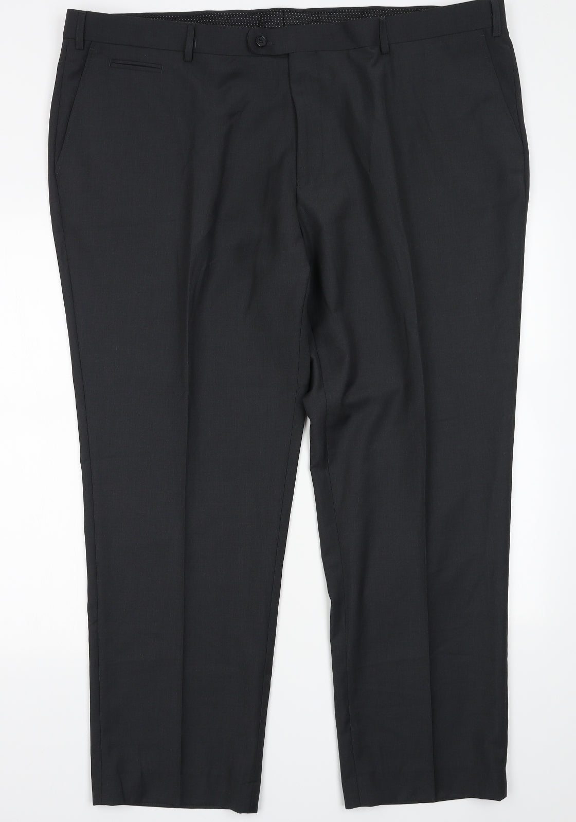 Skopes Mens Grey  Polyester Trousers  Size 46 L31 in Regular Button - short