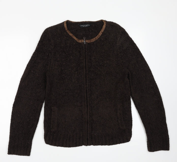 Dorothy Perkins Womens Brown   Jacket  Size 16  Zip
