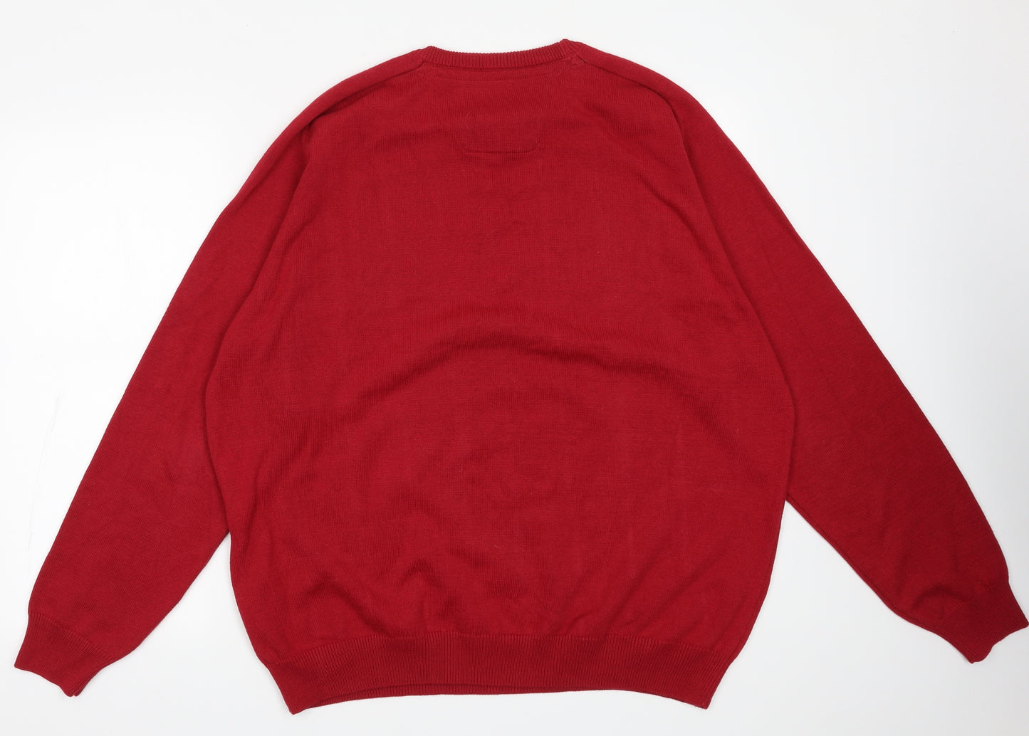 driftr  Mens Red  Cotton Pullover Sweatshirt Size 2XL