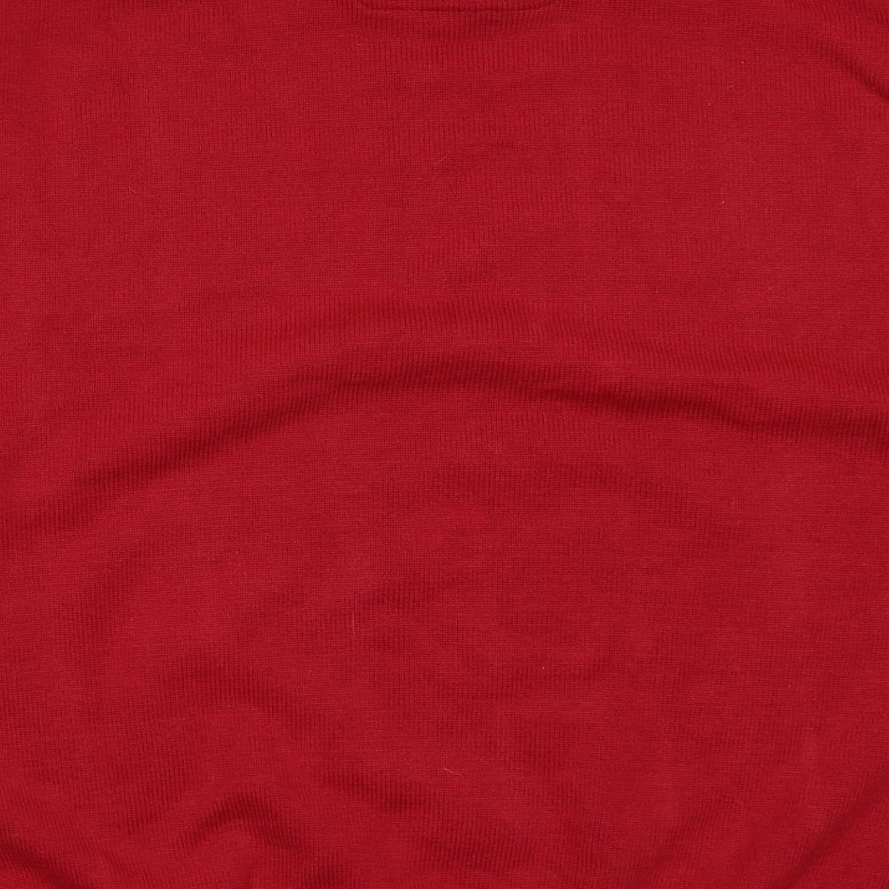 driftr  Mens Red  Cotton Pullover Sweatshirt Size 2XL