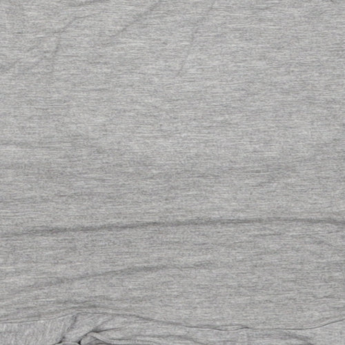 Missguided Womens Grey  Viscose Cropped Tank Size 6 Scoop Neck