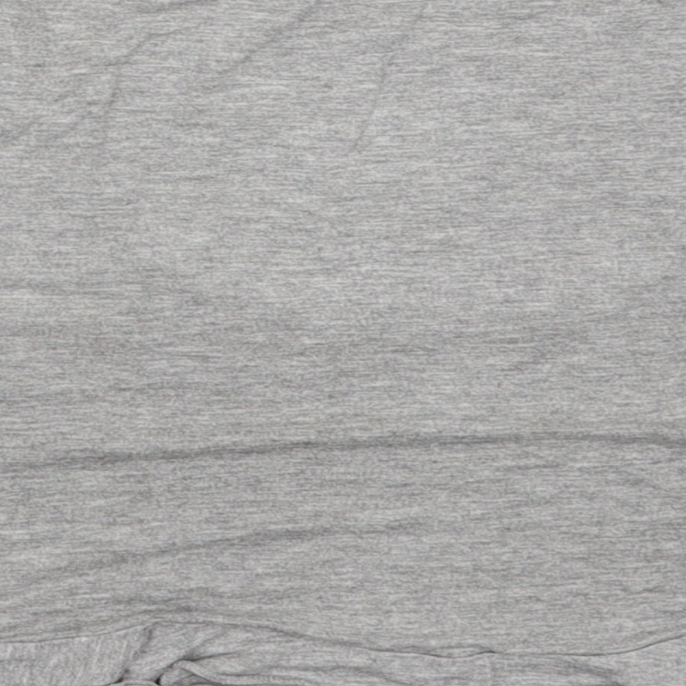 Missguided Womens Grey  Viscose Cropped Tank Size 6 Scoop Neck