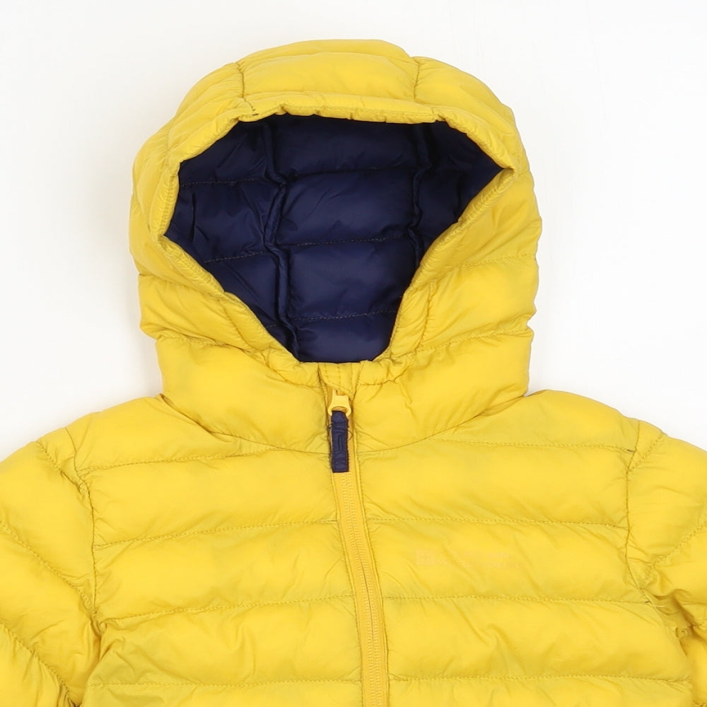 Mountain Warehouse Boys Yellow   Basic Coat Coat Size 3-4 Years  Zip