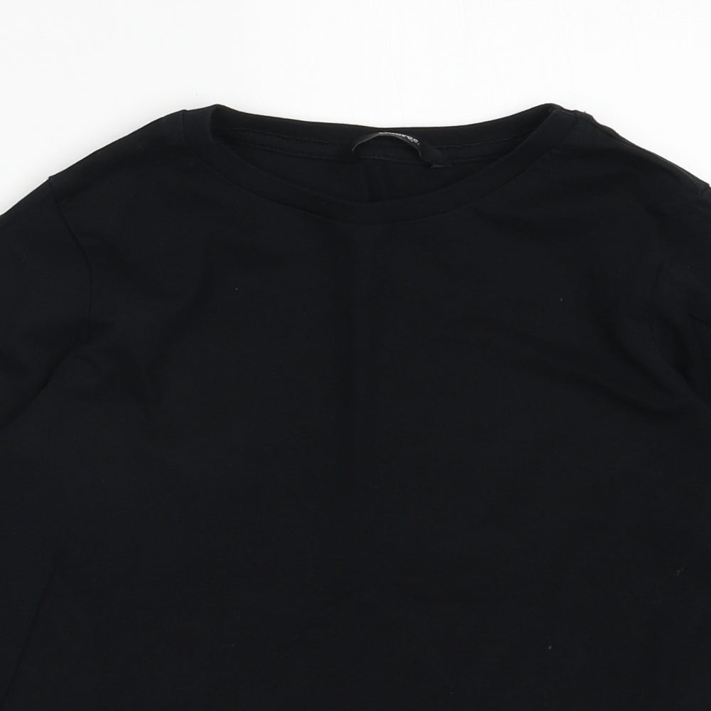 George Boys Black  Cotton Basic Casual Size 9-10 Years Crew Neck Pullover
