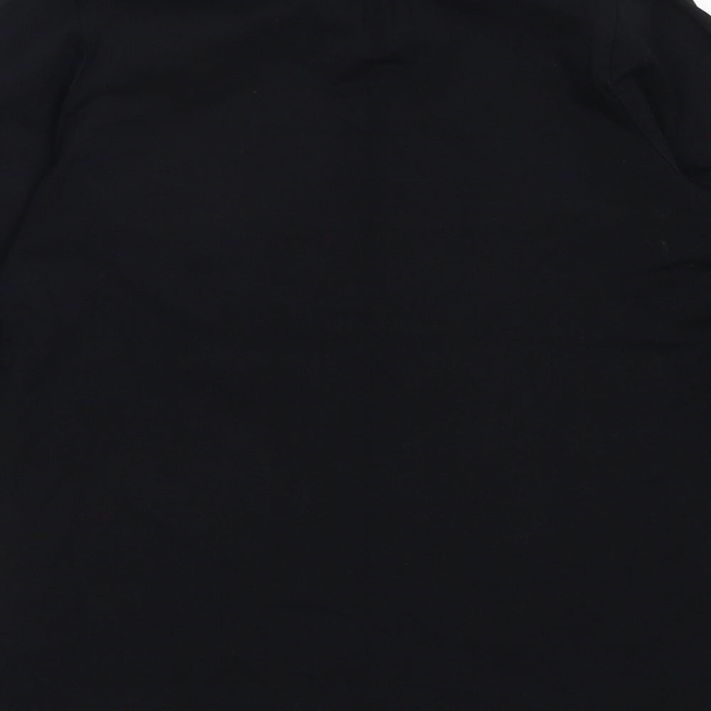 George Boys Black  Cotton Basic Casual Size 9-10 Years Crew Neck Pullover