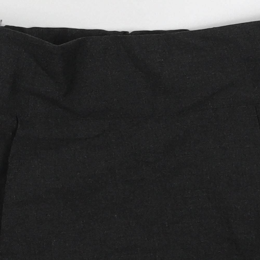 George Girls Grey  Polyester A-Line Skirt Size 5-6 Years  Regular Button - School