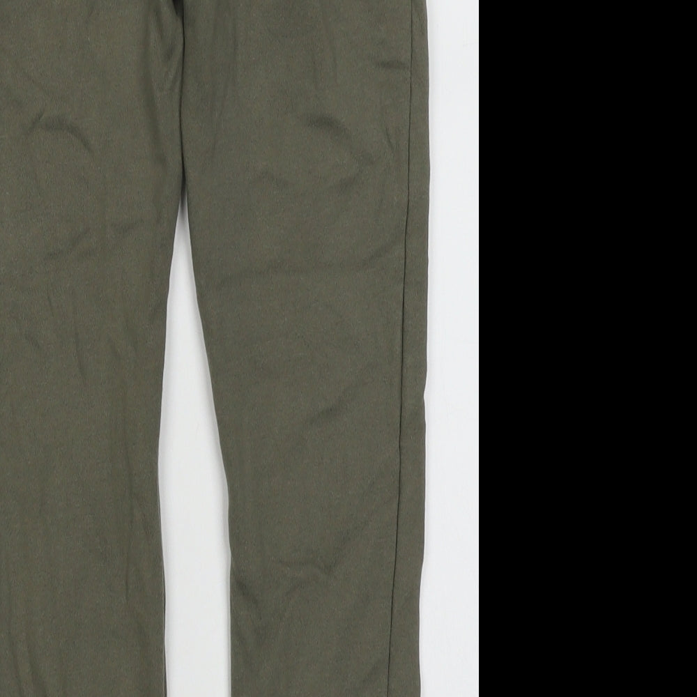 Primark Boys Green  Cotton Jogger Trousers Size 7-8 Years  Regular Tie