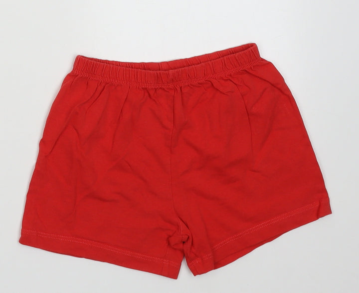 Nickelodeon Boys Red Cotton Sleep Shorts Size 3-4 Years - Paw patrol