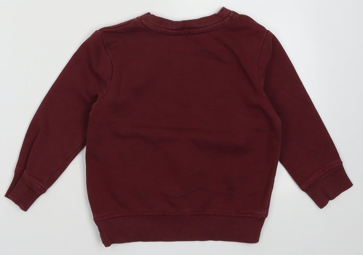 George Boys Purple  Cotton Pullover Sweatshirt Size 2-3 Years  Pullover - hello my name is awesome dude