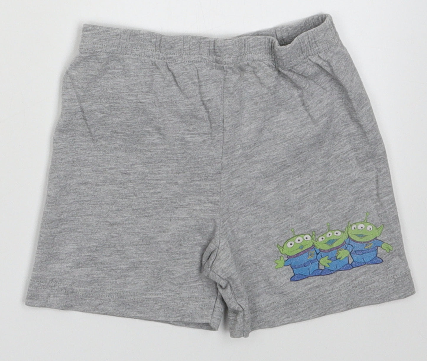 Disney Boys Grey  Cotton  Sleep Shorts Size 12-18 Months   - TOY STORY