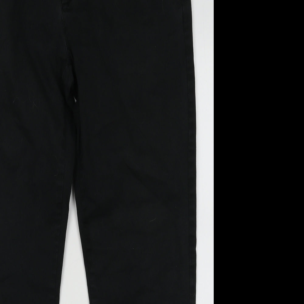 Primark Mens Black  Cotton Trousers  Size 38 L32 in Regular Button