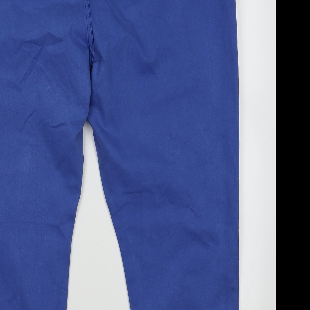 blue 73 Womens Blue  Cotton Skinny Jeans Size 22 L30 in Regular Button