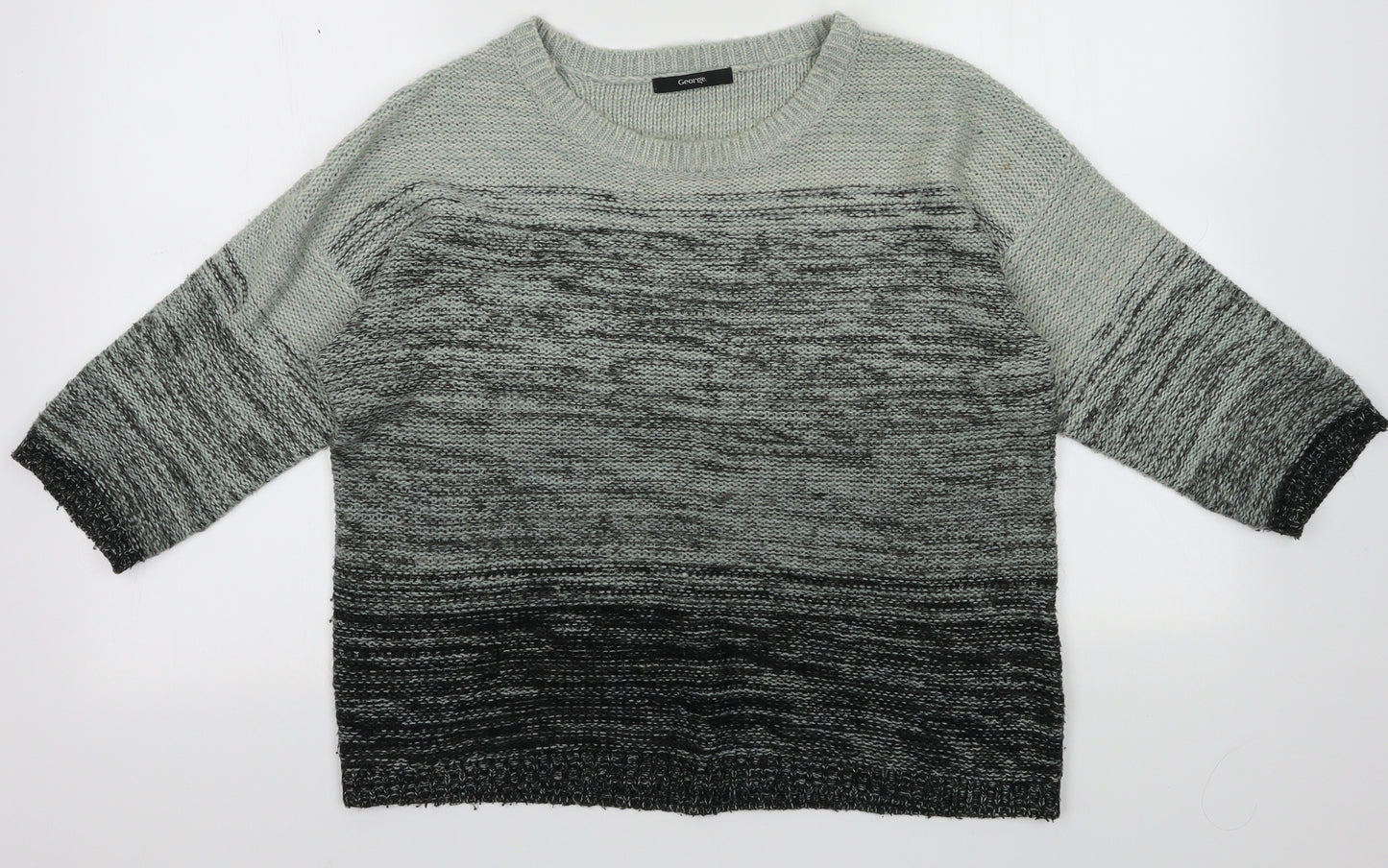 George Womens Black  Acrylic Pullover Sweatshirt Size 12  Pullover