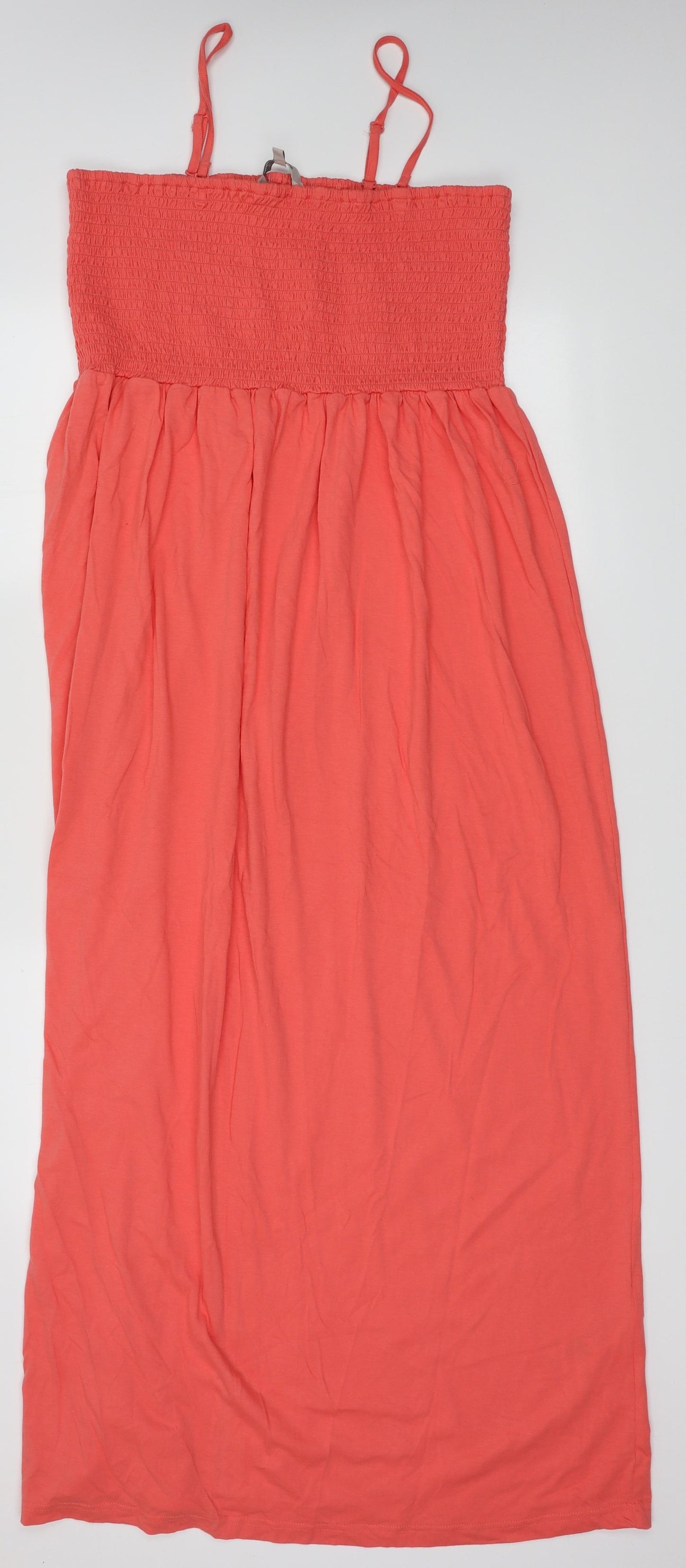 Peacocks Womens Pink  Cotton A-Line  Size 18  Square Neck Pullover