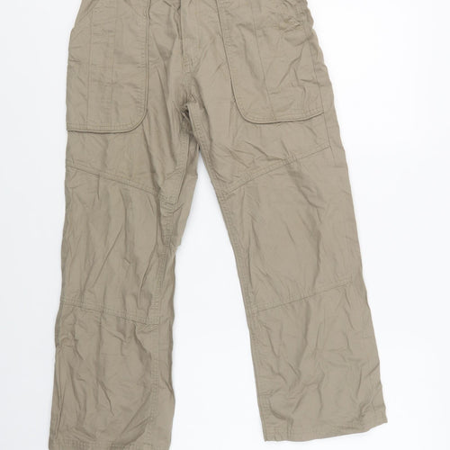 Cherokee Boys Beige  Cotton Cargo Trousers Size 9-10 Years  Regular Button