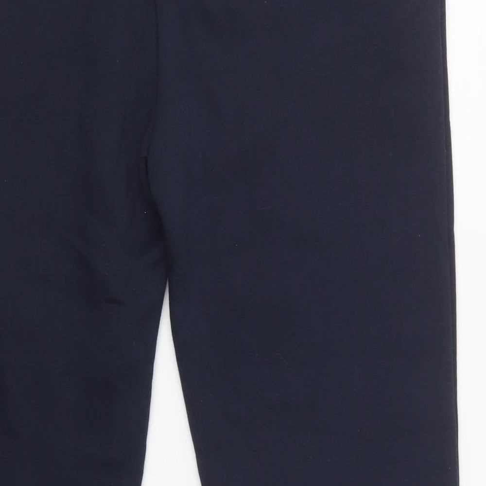 Bonmarché Womens Blue  Polyester Jogger Trousers Size 16 L31 in Regular Drawstring
