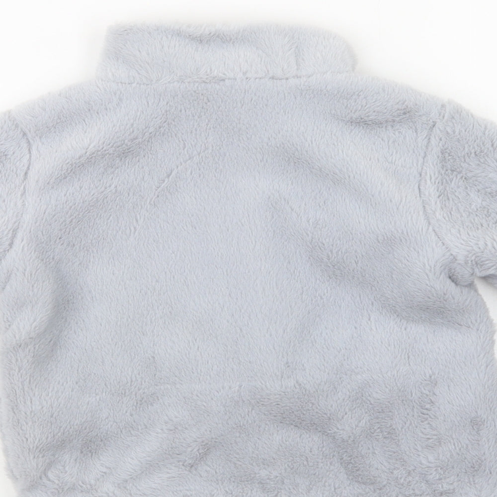 Pepperts Girls Blue   Jacket  Size 6-7 Years  Zip - Faux Fur