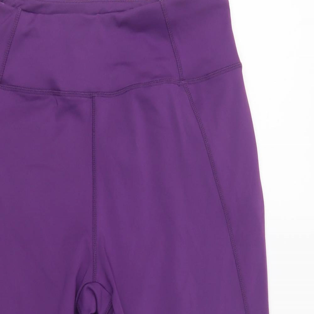 ASOS Womens Purple  Polyester Compression Leggings Size 16 L20 in Regular