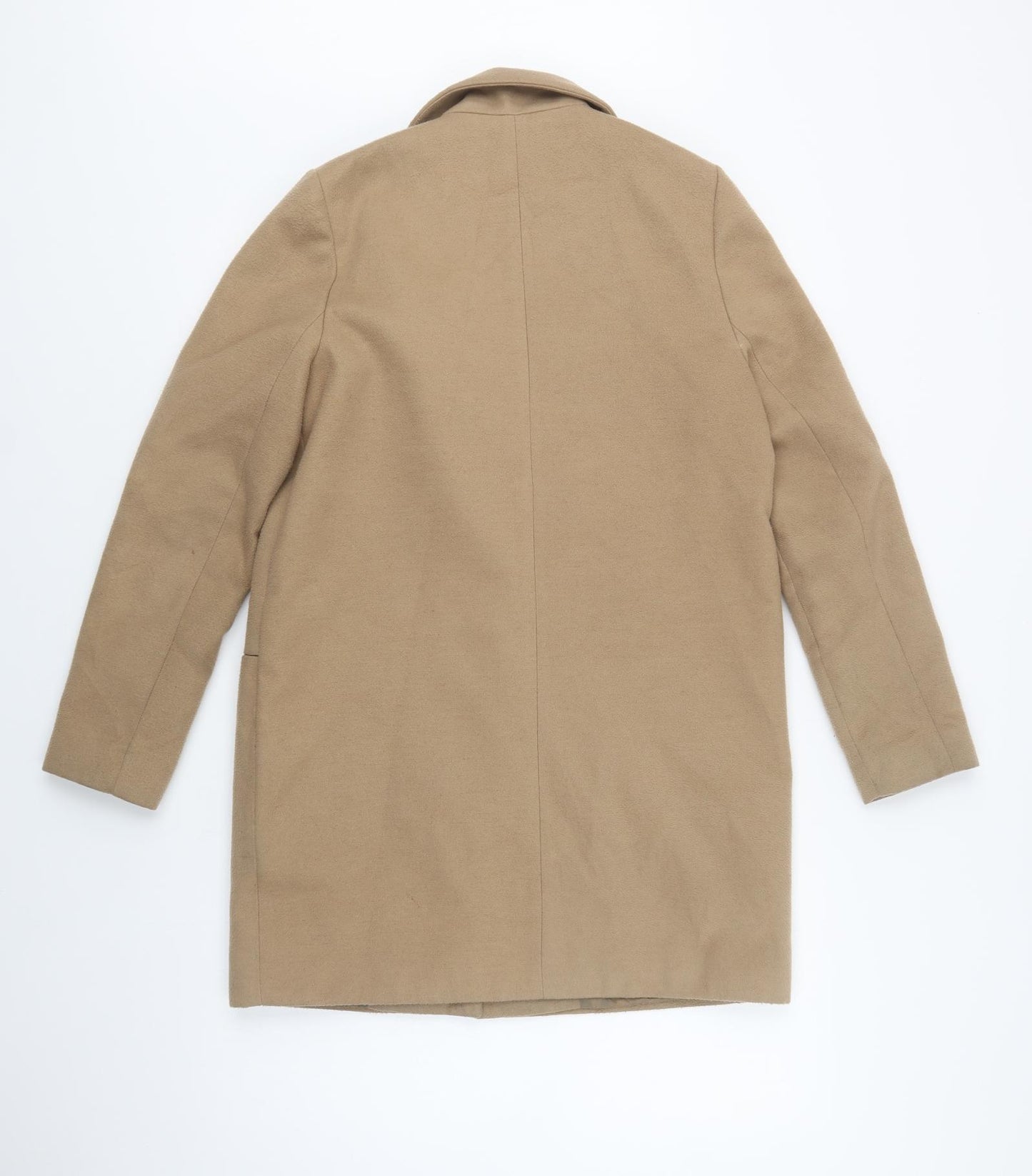 Primark Womens Beige   Overcoat Coat Size 8  Snap