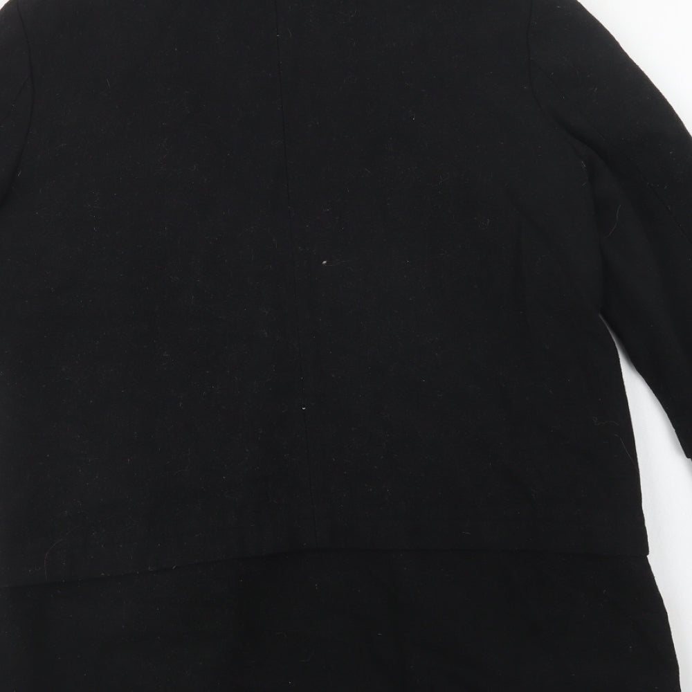 Dorothy Perkins Womens Black   Biker Coat Size 10  Zip