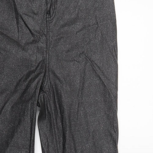 TU Womens Black  Viscose Jegging Trousers Size 12 L29 in Regular Button - Coated
