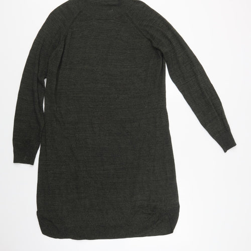 Woolworths Womens Green  Acrylic Kaftan  Size M  Crew Neck
