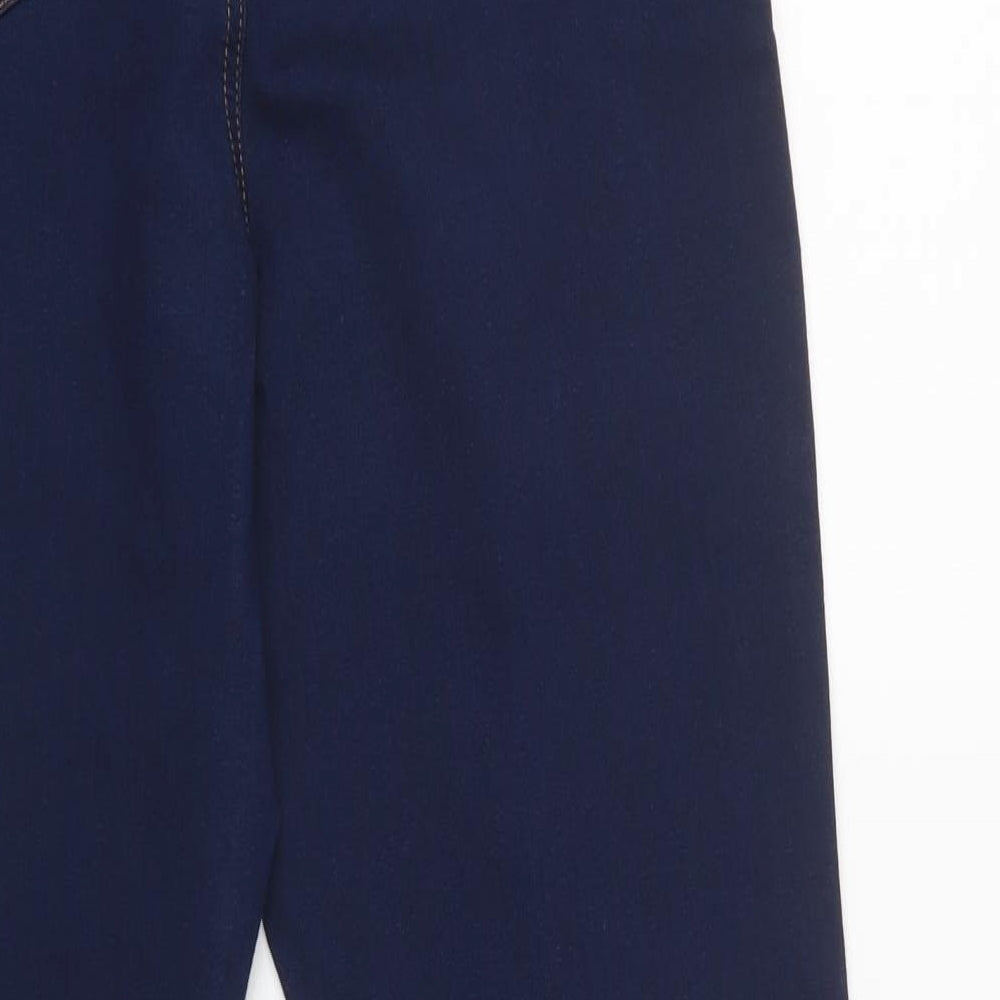 M&S Womens Blue  Cotton Jegging Jeans Size 16 L32 in Regular