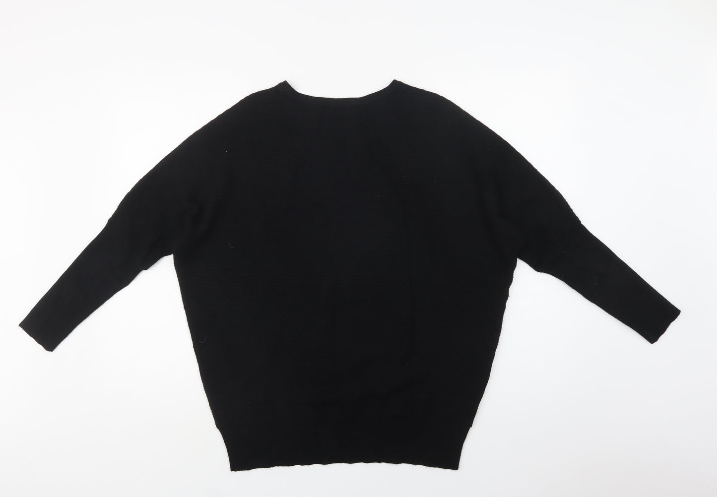 F&F Womens Blue V-Neck  Viscose Pullover Jumper Size 12