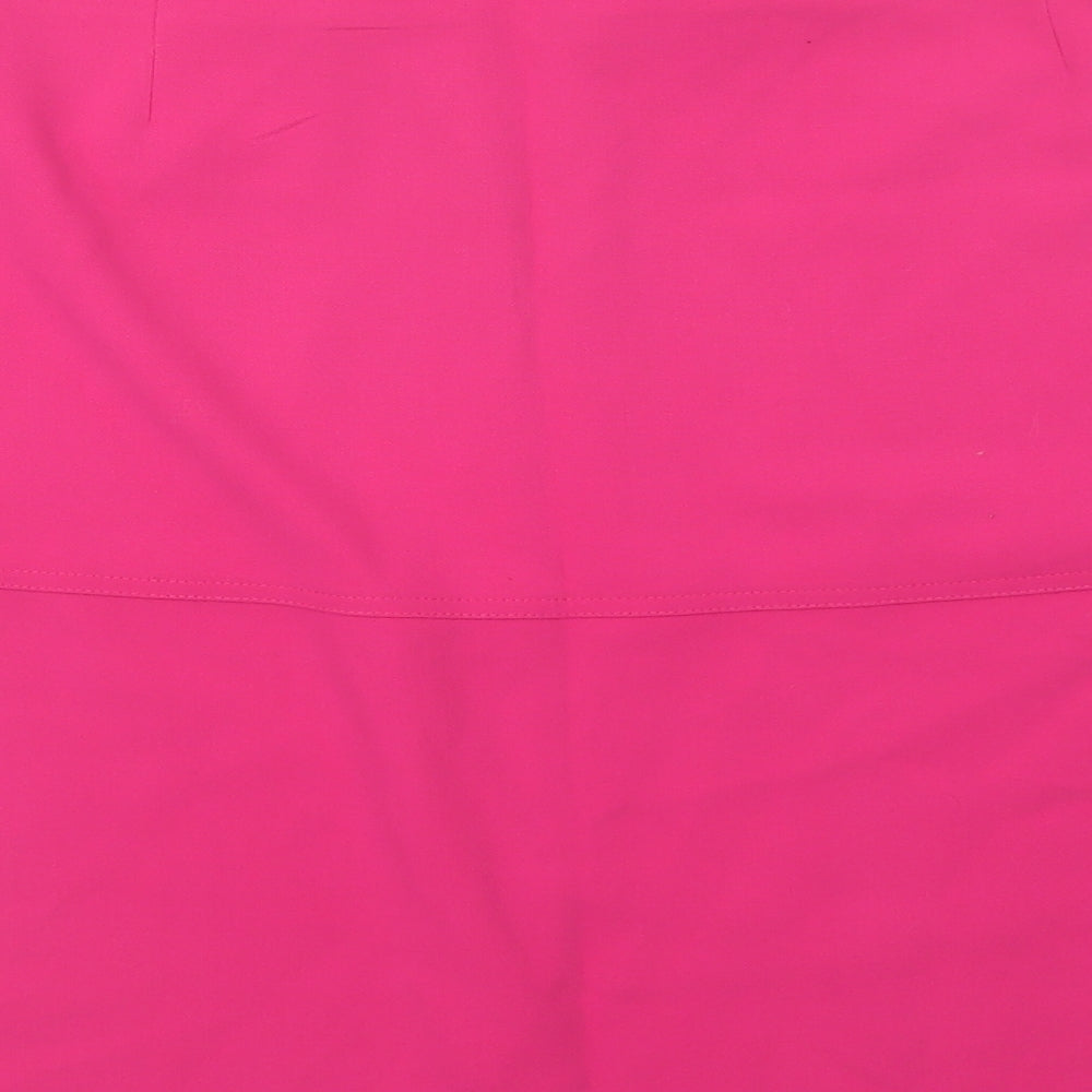 TU Womens Pink  Polyester A-Line Skirt Size 18   Zip