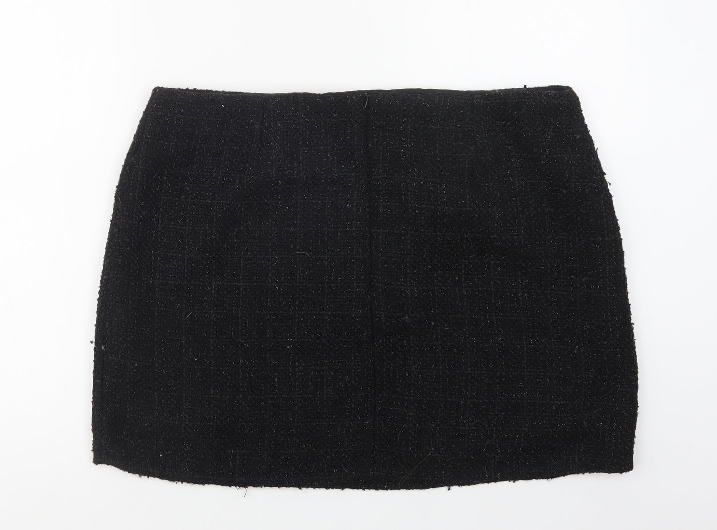 Full Circle Womens Black  Polyester Mini Skirt Size 18   Zip