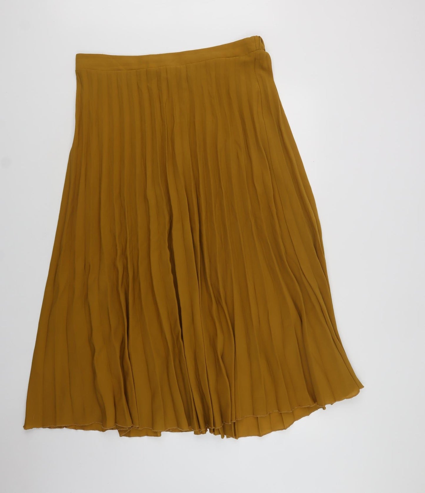 New Look Womens Yellow  Polyester Maxi Skirt Size 18