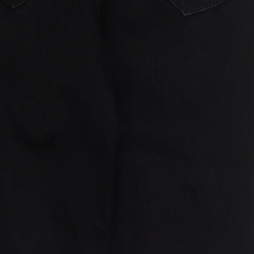 Preworn Womens Black  Cotton Jegging Jeans Size 29 in L25 in Regular Button