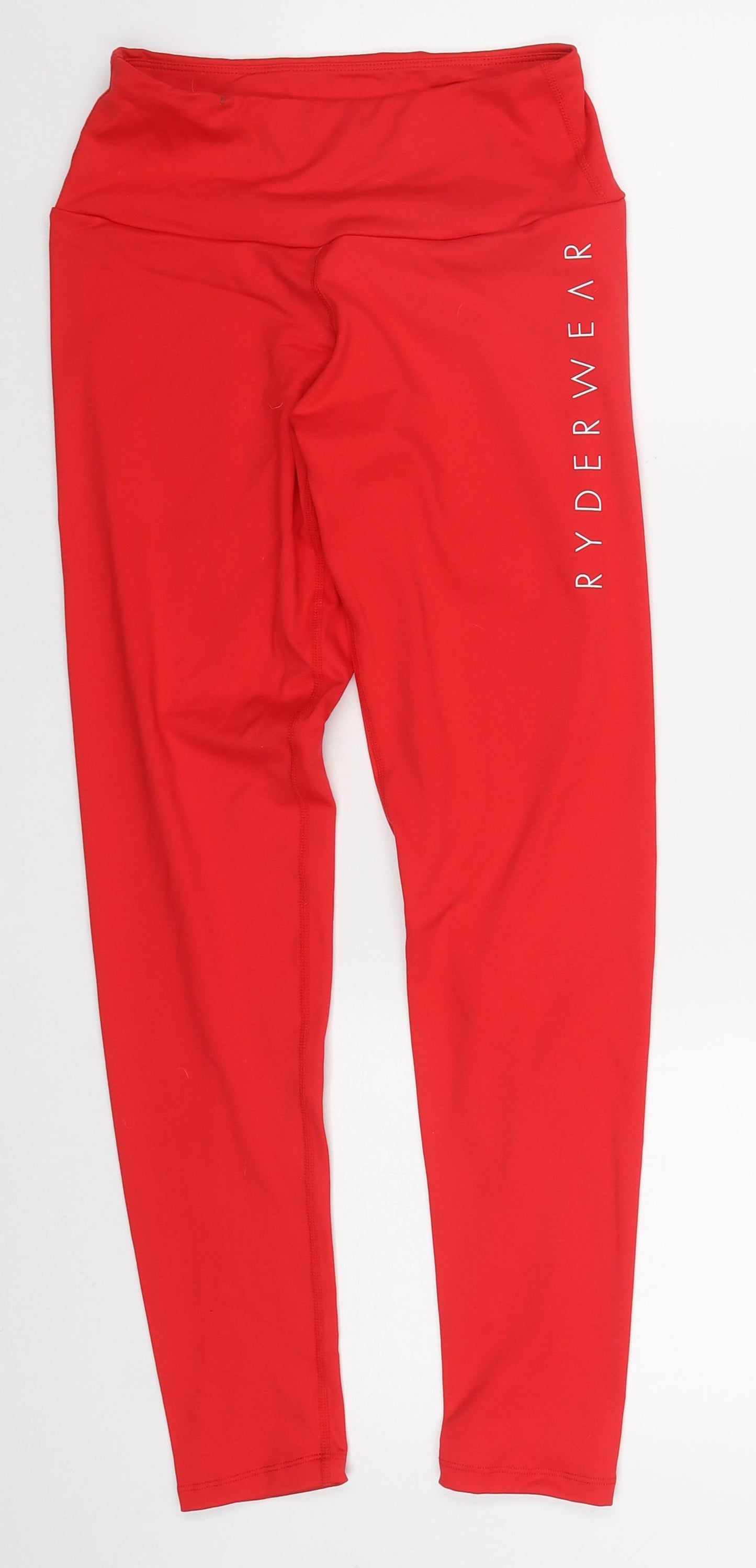 Ryderwear Womens Red  Nylon Compression Leggings Size M L26 in Regular