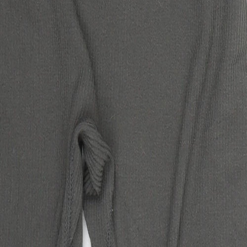 Urb Sport Womens Grey  Nylon Cropped Leggings Size M L20 in Regular