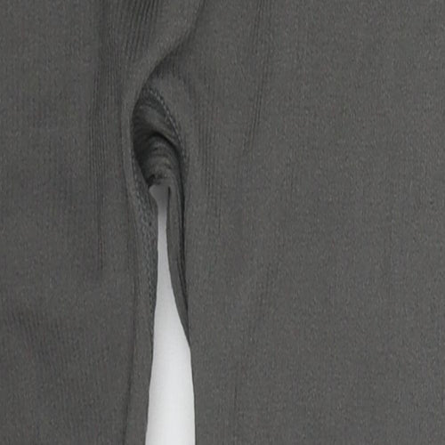 Urb Sport Womens Grey  Nylon Cropped Leggings Size M L20 in Regular